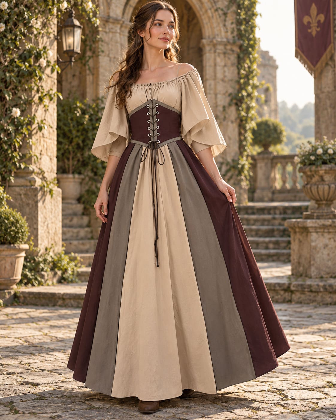 Robe Médiévale Victorienne