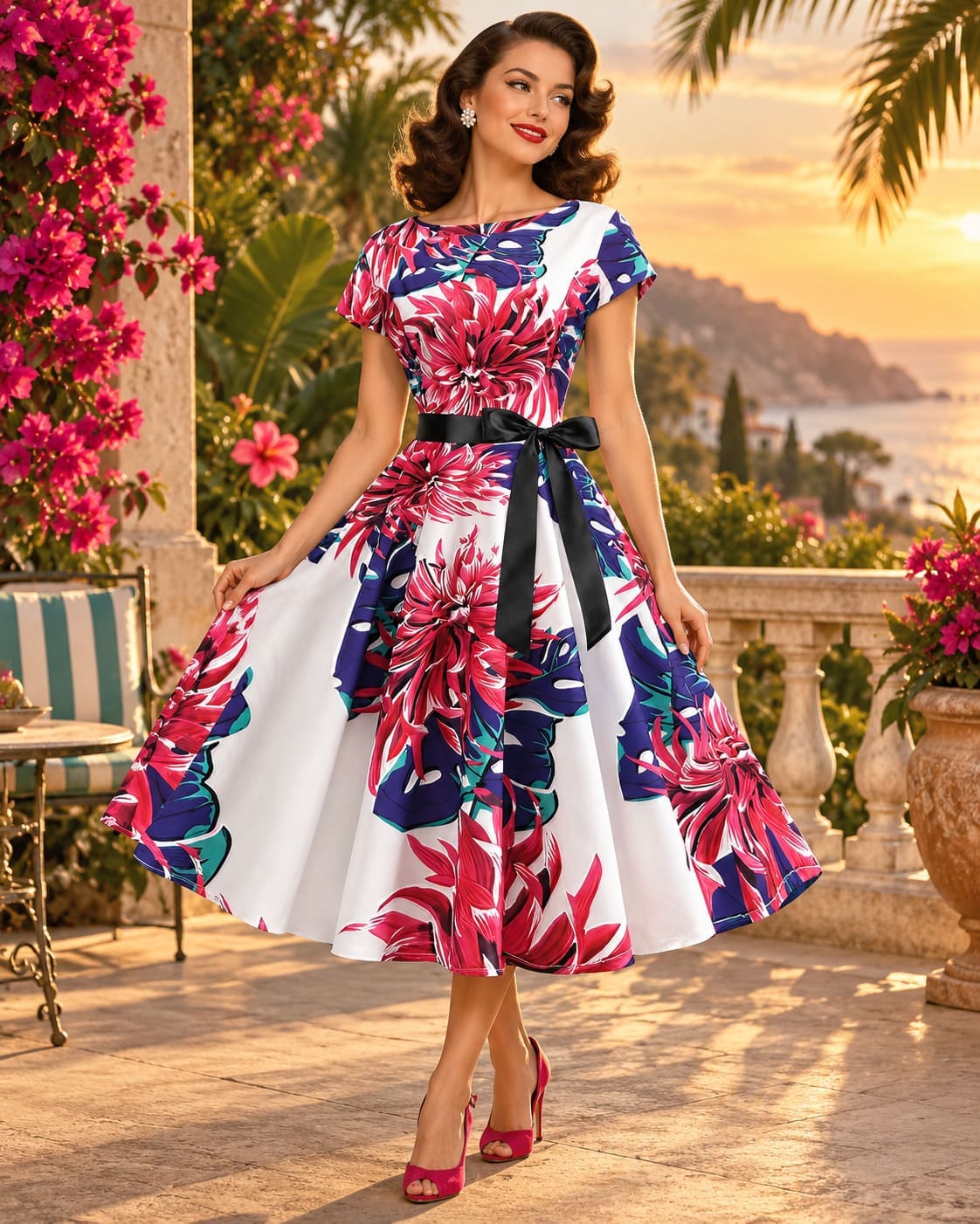 Robe Pin-Up Fleurie