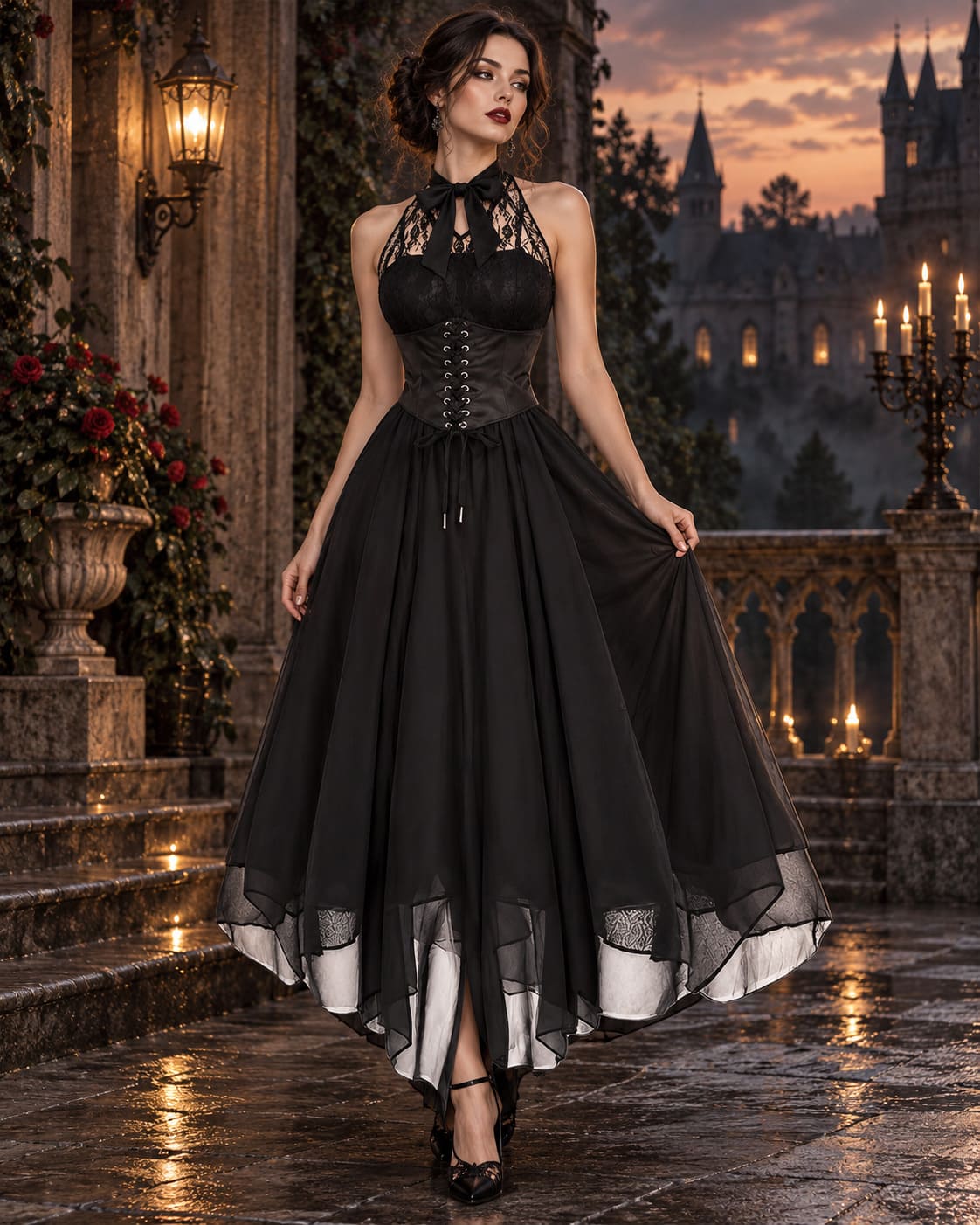 Robe Pin-Up Gothique