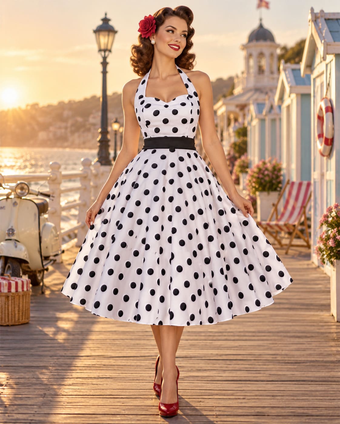 Robe Pin-Up à Pois