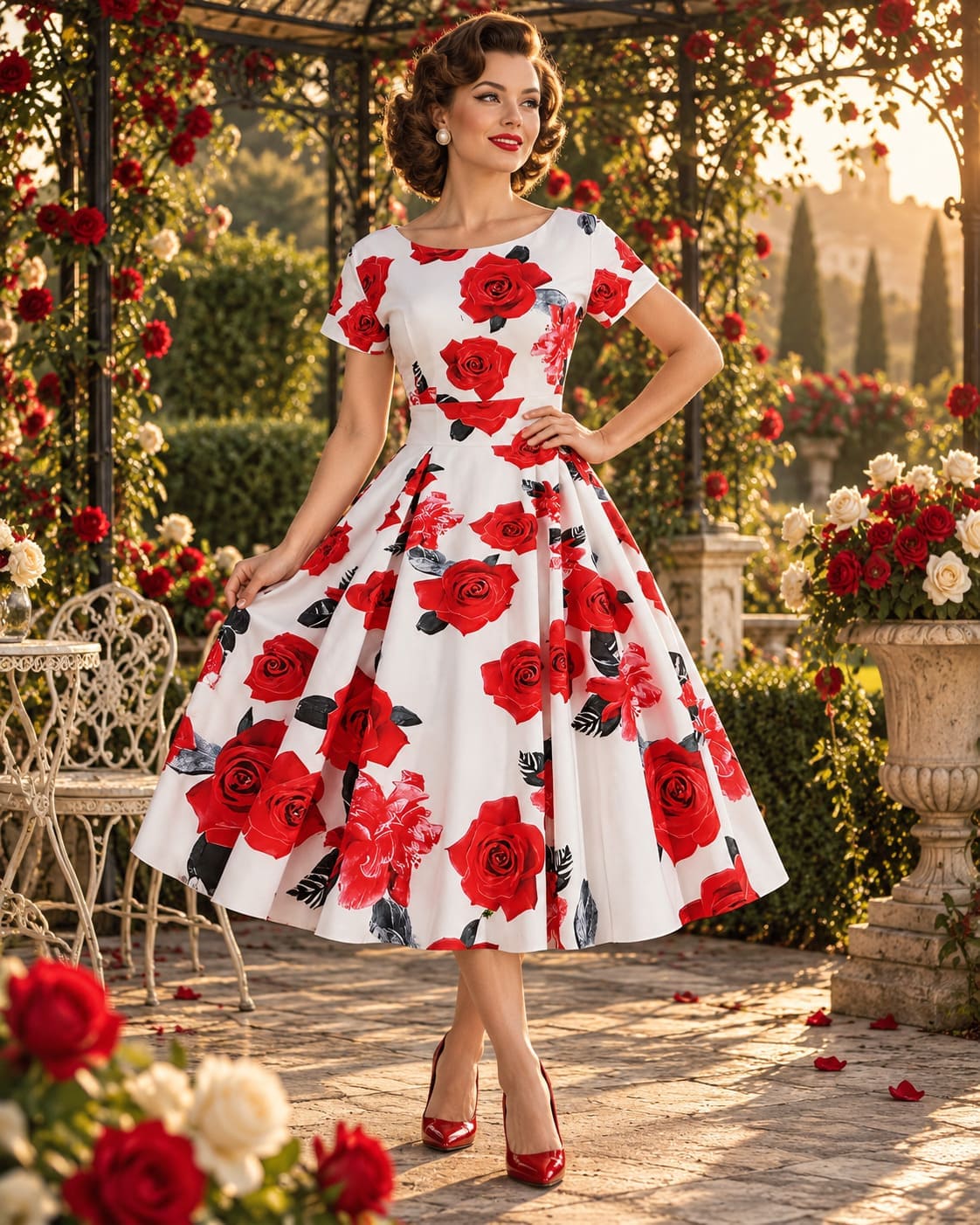 Robe de Cocktail Pin-Up