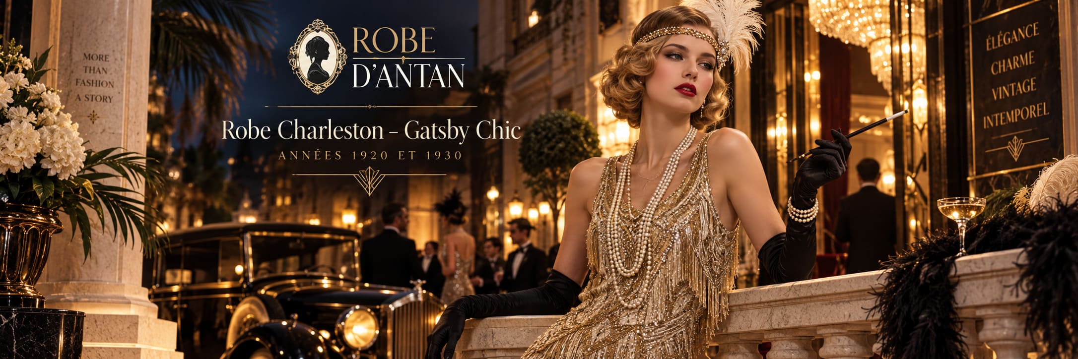 Robe Charleston - Gatsby Chic Années 1920 et 1930