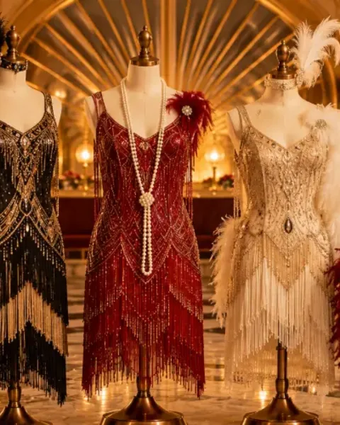 Robe Charleston - Gatsby Chic : Années 1920 et 1930