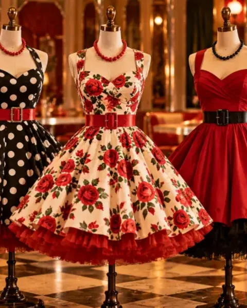 Robe Rockabilly - Pin-Up Chic : Années 1950 et 1960